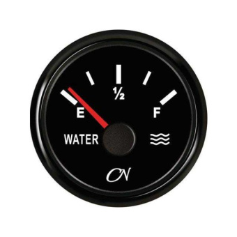 Water Meter - Black Dial, Black Bezel, 0-190 Ohm