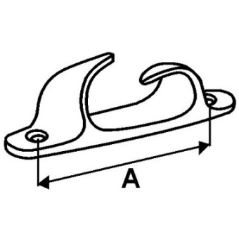 Euromarine Stainless Steel Crossing Fairlead 152x25mm - Left