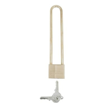 Euromarine Brass Padlock, Long Shackle - 144mm