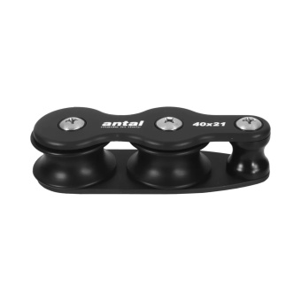 Antal D420 - Aluminum Organizer, 2-Sheave, D=40mm, P=44mm, Line Ø14mm, L=111mm, SWL 600kg