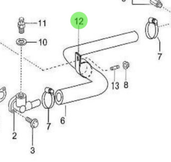 Nanni Diesel 970312270 - Hose Clamp for Turbocharger Water Hose