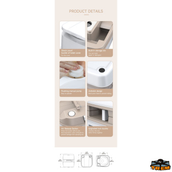 Trem Z1808118 - Premium Portable Chemical Toilet 18 Lt