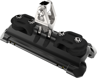 Lewmar 29433602BK - Size 3 (3.5T) NTR Car With Upstand & 1 Pair CL Sheaves