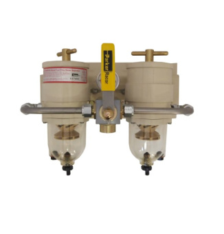 Parker 75500FGX10 Racor 75500FGX10 Dual 500 Turbine Fuel Filter/Water Separator, 10 Micron