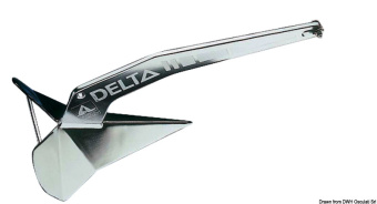Osculati 01.107.40 - Lewmar Delta Stainless Steel Anchor 40 kg