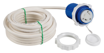 Osculati 14.334.50 - Pre-mounted cap + cable blue 10 m 16 A