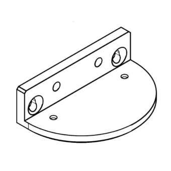 Lopolight 401-017-Wh - Mounting Plate Vertical Sidelights X01-Series, White