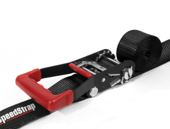 Speedstrap 50 mm Ratchet Tie-Down Strap, Hook and Loop, 300 cm, Black