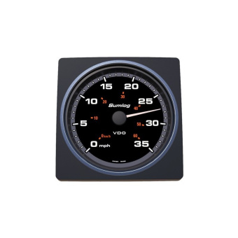 VDO A2C59501907 - Veratron AcquaLink LOG Speedometer 70mph 85mm Black