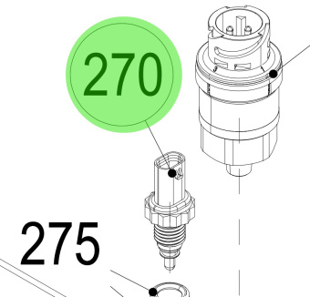 Steyr 2180962-0 - Charge Air Temperature Sensor for SE Series Engines