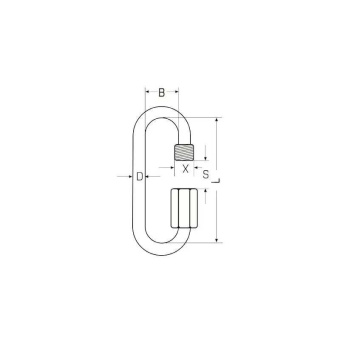 Belship 721904 - Stainless Steel AISI 316 Polished Quick Link With Lock 4mm (10 pcs)