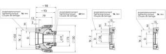 Centaflex Coupling, M-127 1.1, Max. 250nm (Pleasure Craft), D=66,65mm, Tk=82,5mm, Z=4x90°, M=M10