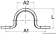 Osculati 39.176.77 - Stainless Steel Forged Eye Bridge 63 mm 10 pcs (10 pcs.)