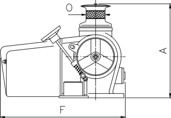 Lofrans Windlass Horizontal, Model 'Titan B', 24v, 2300w, 2x Chain Gipsy 12-13 Din766 & 1x Drum