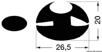 Osculati 44.481.00 - Porthole Sealing Profiles (24 m)