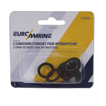 Euromarine Rubber Cap For Switch - Black - Set Of 2