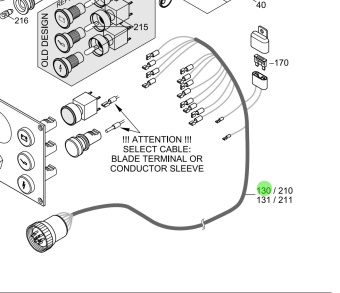 Steyr 2206290-1 - Instrument Panel Wire Harness 7 m With Black Plug
