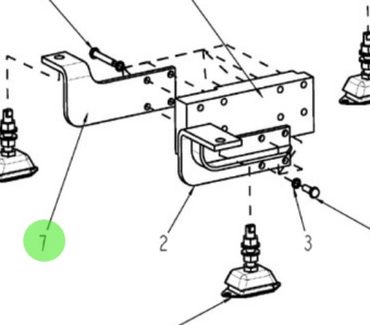 Nanni Diesel 95310325 - Mounting Bracket for Engine Mount Systems