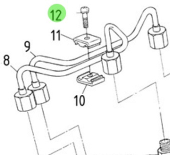 Nanni Diesel 970492118 - M5x20 Round Head Screw for Injection System Assemblies