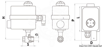 Osculati 17.241.03 - Valve PN40 3/4" Without Control Panel