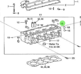Nanni Diesel 970312014 - Ring Pin for Cylinder Head and Timing Case Assemblies
