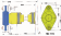 Hydradrive Type HD-115L CV-Drive Shaft System Set, With Thrust Bearing, CV-Shaft And Adapter Flange