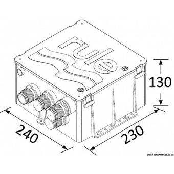 Osculati 16.117.64 - Drain kit for RULE shower 12 V