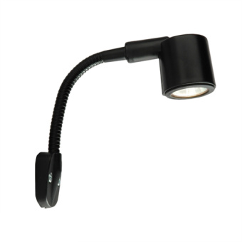 Båtsystem 94447-130 - Kurs Lighting Chart Short Flexible Arm, Black, 130mm, LED White/Red, 12V–1.3W
