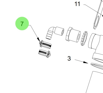 Sea Recovery 101294283 1" MPT x 1/2" FPT PVC80 Reducing Bushing