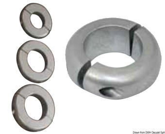 Osculati 43.803.35 - Anodo Oliva Bassa mm 35 (1" 3/8) Alluminio