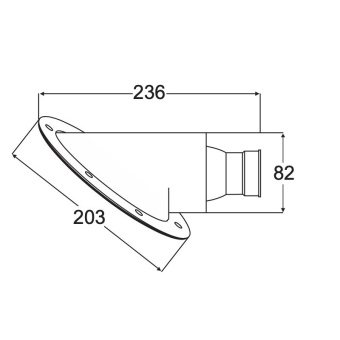 Hella Marine 1NB 998 546-811 - Bow Floodlight 24V 70W Warm White 2700K