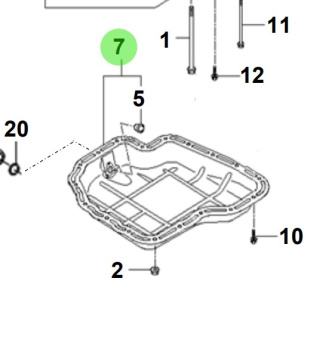 Bukh 21520-3A000 - Lower Engine Oil Pan Assembly for S270J Engines