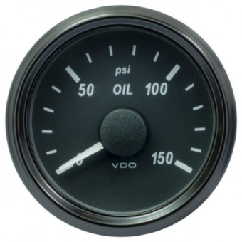 VDO A2C3833240025 - SingleViu EOIL Engine Oil Pressure 150PSI Black 52mm