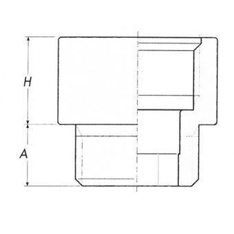 Guidi Brass Extension M-F 3/8"
