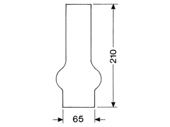DHR Lamp Glass 20 Ligne 210mm