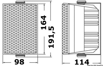 Osculati 29.730.01 - Cabinet Stereo 2-Way Speakers White