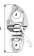 Wichard 2675 - Snap Shackle Quick Release With Swiveling Eye HR Stainless Steel 90 mm