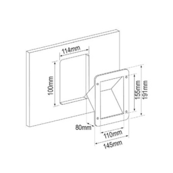 Nuova Rade 44302 - Case For Deck Filler, 145x191mm, White