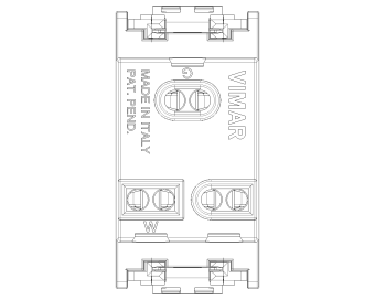 Vimar 16245 2P+E 15A 127V USA Outlet Grey