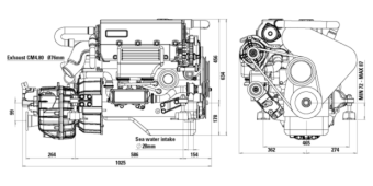 Craftsman CM4.80 Diesel Engine, Intercooling, No Gearbox