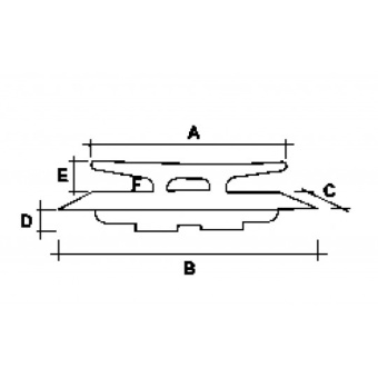 Flat-Top Folding Cleats 100 mm