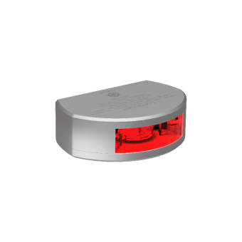 Lopolight 301-141V - Navigation Light 3NM 135° Red Stop Light, Vertical Mount, Silver