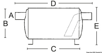 Osculati 51.390.13 - Exhaust Silencer Ø 100 mm