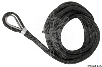 Osculati 06.443.93 - Spliced Mooring Line Black 16 mm x 11 m