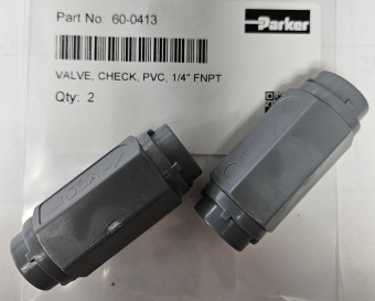 Parker 60-0413 1/4" FNPT PVC Check Valve