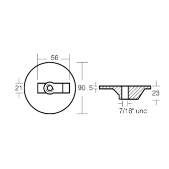 E. Polipodio Zinc Plate For Verado-Alpha-Bravo Engine