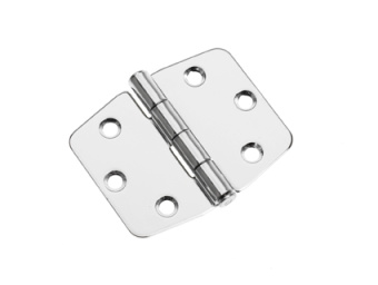 Stainless steel Flat Hinge ROCA 60 x 74mm