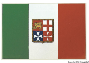 Osculati 35.452.80 - Adhesive Italy Flag 11 x 16 cm