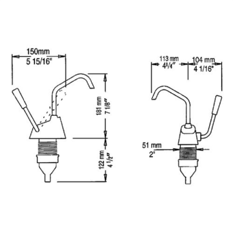 WHALE GP0418 Flipper Pump Mk 4 Hand-Operated Galley Water Pump Faucet