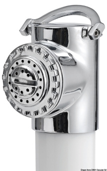 Osculati 15.254.00 - Push button shower white PVC hose 2.5 m